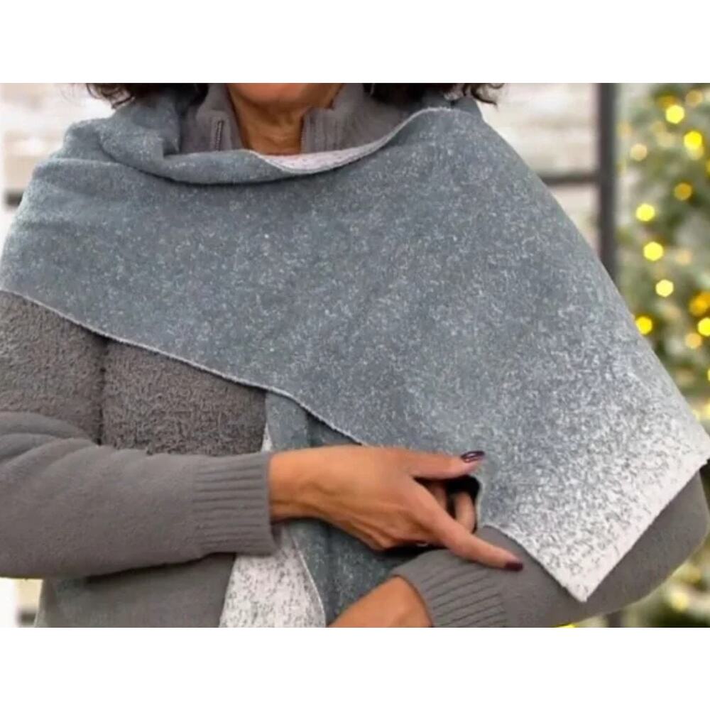 Barefoot Dreams‎ Cozychic Lite Confetti Scarf in Deep Sea Blue - Indigo NWT!